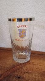 Brasserie bière ancienne verre Export Vandenheuvel taillé, Collections, Marques de bière, Autres marques, Utilisé, Enlèvement ou Envoi