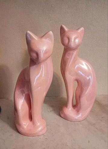 Céramique pour chat vintage des années 1950.