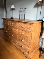 Ladenkast in oude pitch pine, Antiek en Kunst, Antiek | Meubels | Kasten, Ophalen
