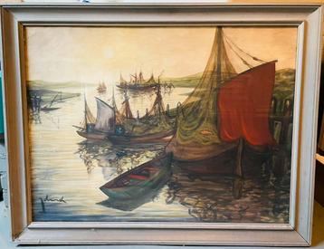 Grote Aquarel schilderij Théo IDSERDA [1915-1992] beschikbaar voor biedingen