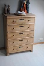 Stevige grenen ladenkast, Huis en Inrichting, 5 laden of meer, 100 tot 150 cm, 50 tot 100 cm, Zo goed als nieuw