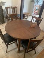 Tafel en 6 stoelen en 2 kasten, Huis en Inrichting, Tafels | Eettafels, Ophalen, Gebruikt