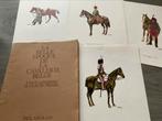 20 prachtige gouaches van de belgische cavalerie, Ophalen, Zo goed als nieuw
