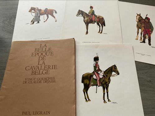 20 prachtige gouaches van de belgische cavalerie, Boeken, Prentenboeken en Plaatjesalbums, Zo goed als nieuw, Ophalen