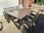 Tuintafel met 6 stoelen (Bristol), Tuin en Terras, Tuintafels, Ophalen, Zo goed als nieuw, Rechthoekig, Aluminium