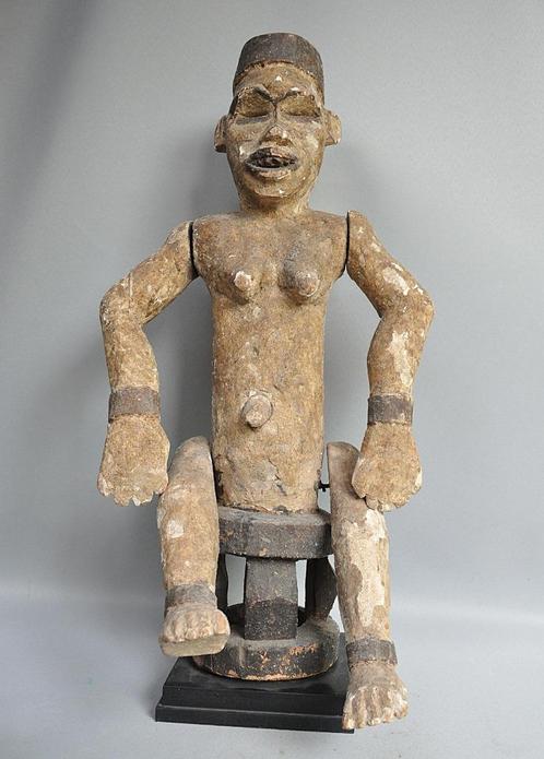Grote marionet, IBO, Nigeria, ca 1970, Antiek en Kunst, Kunst | Niet-Westerse kunst, Ophalen of Verzenden