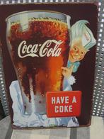 panneau publicitaire en métal coca cola et ricard 20 x 30 cm, Comme neuf, Enlèvement ou Envoi, Panneau publicitaire