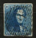 België 1849 Kon. Leopold I OBP 2, Met stempel, Koninklijk huis, Ophalen of Verzenden, Gestempeld