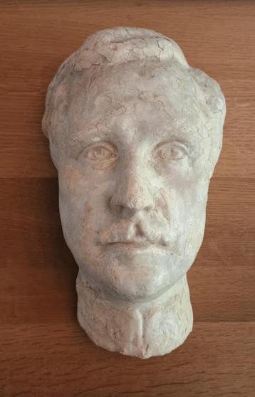 dodenmasker koning Albert I gips, beeldhouwer: Auguste Boute beschikbaar voor biedingen