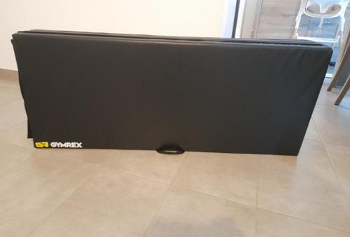 Gymrex opvouwbare mat (zwart), Sport en Fitness, Turnen, Gebruikt, Materiaal, Zwart, Ophalen