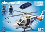 Playmobil Politiehelikopter met LED-zoeklicht, Helikopter, Enlèvement, Comme neuf