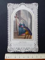 Santje Heiligenprentje met kant Holy card Devotie, Verzamelen, Bidprentjes en Rouwkaarten, Verzenden, Bidprentje