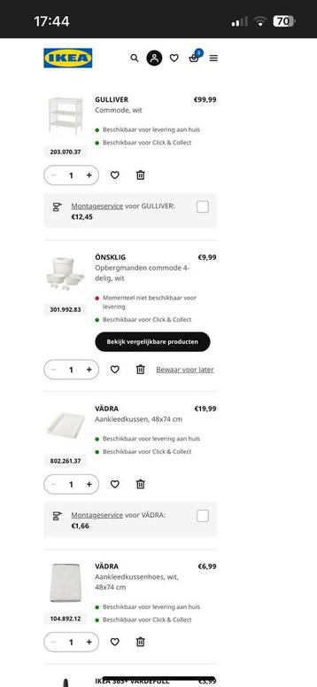 Set Verzorging tafel Ikea Gulliver beschikbaar voor biedingen