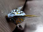 Swarovski met Limoges beeldje vis afgewerkt met goud in goed, Verzamelen, Swarovski, Ophalen of Verzenden, Gebruikt, Figuurtje