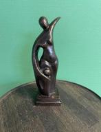 Abstract bronzen beeld moeder en kind, Antiek en Kunst, Ophalen, Brons