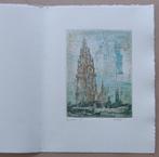 ANDRE GOEZU / ANTWERPEN / KLEURETS-AQUATINT / 32x25cm / SIG, Antiek en Kunst, Ophalen of Verzenden