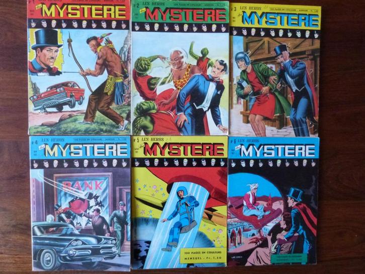 strips DE HELDEN VAN MYSTERIE (1967) 12 strips, Boeken, Stripverhalen, Zo goed als nieuw, Meerdere stripboeken, Ophalen of Verzenden