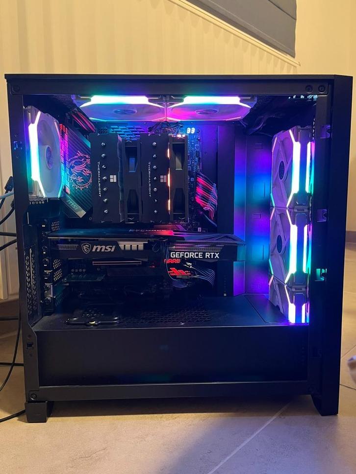 Complete Game PC Setup - RTX 3060, 32GB, 2x MSI Schermen, Computers en Software, Desktop Pc's, Gebruikt, 4 Ghz of meer, HDD, SSD