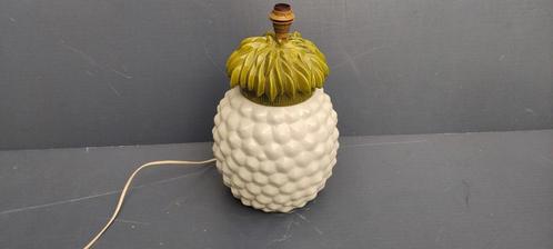 Luminaire Lampe ananas vintage blanche/verte 40 cm, Collections, Rétro, Autres types, Enlèvement ou Envoi