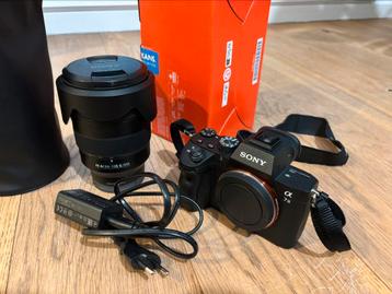 Sony A7 III + 24-105mm G OSS lens – (shuttercount 6.237), Audio, Tv en Foto, Ophalen, Compact, Zo goed als nieuw, 4 t/m 7 keer