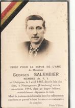 B P FOTO OORLOG SALEMBIER DOTTIGNIES 1887 - 1944, Verzamelen, Bidprentjes en Rouwkaarten, Bidprentje, Ophalen of Verzenden