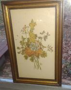 Vintage prent litho van bloemen, Antiek en Kunst, Verzenden