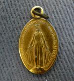 oude medaille metaal O Maria zonder zonden ontvangen ..., Verzamelen, Sieraad, Gebruikt, Ophalen of Verzenden, Christendom | Katholiek