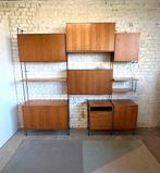 Wallunit Wandmeubel DDR 1960, Ophalen, Zo goed als nieuw, Teakhout