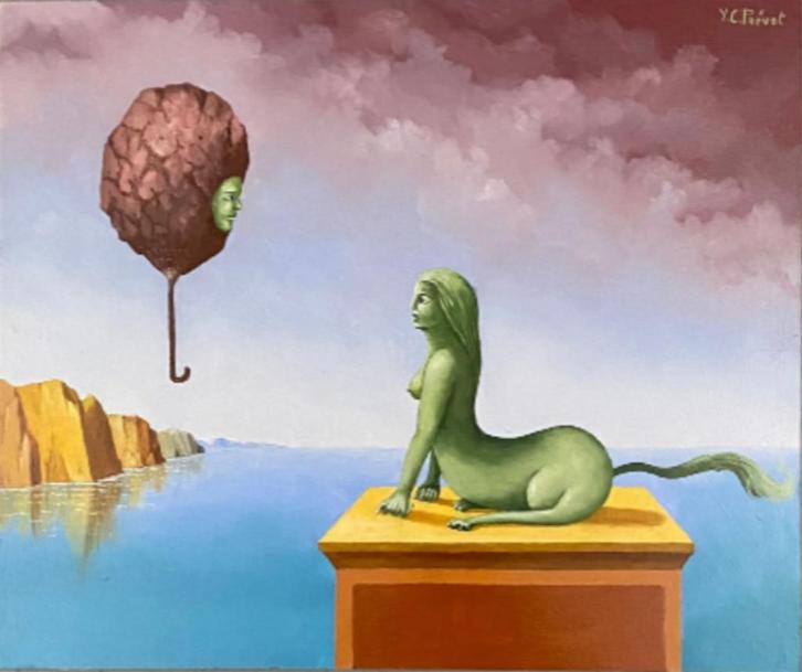 huile sur panneau maternite signe carl prevot, Antiek en Kunst, Kunst | Schilderijen | Klassiek, Ophalen of Verzenden