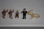 5 figuren Tintin / Kuifje allerlei o.a. Bully e.a., Comme neuf, Tintin, Statue ou Figurine, Enlèvement ou Envoi