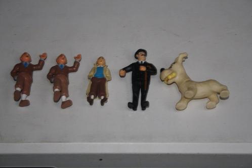 5 figuren Tintin / Kuifje allerlei o.a. Bully e.a., Collections, Personnages de BD, Comme neuf, Statue ou Figurine, Tintin, Enlèvement ou Envoi