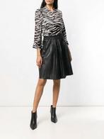 Ongedragen lederen plissé rok Zadig & Voltaire, Kleding | Dames, Rokken, Maat 38/40 (M), Zadig & Voltaire, Verzenden, Zwart