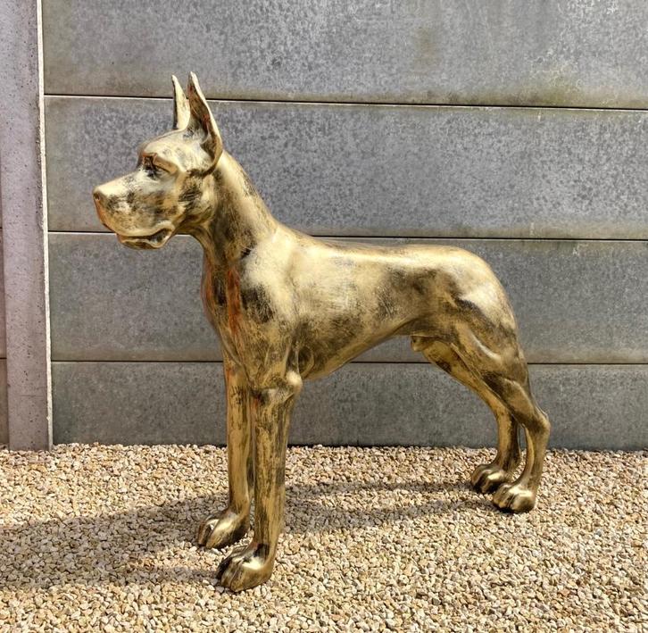 Beeld Deense dog / Toonmodellen WEG = WEG, Jardin & Terrasse, Statues de jardin, Comme neuf, Animal, Autres matériaux, Enlèvement