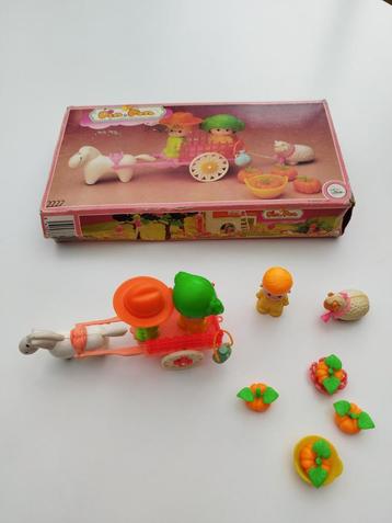 Vintage speelgoed PinyPon boerenkar beschikbaar voor biedingen