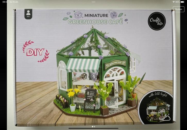 Diy greenhouse bouwdoos, Verzamelen, Poppenhuizen en Toebehoren, Nieuw, Poppenhuis, Ophalen of Verzenden