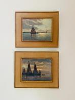 Romain Steppe (Antwerpen 1859-1927) - Pendant, Antiek en Kunst, Kunst | Schilderijen | Klassiek, Ophalen of Verzenden