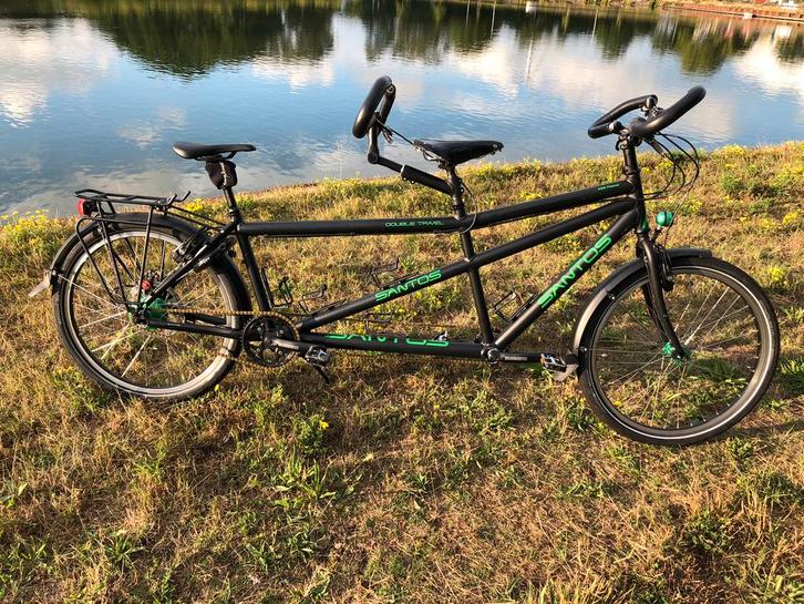 Santos Dubbele Travel tandem M - L Rohloff Son Magura HS 33, Fietsen en Brommers, Fietsen | Cruisers en Lowriders, Gebruikt, Aluminium