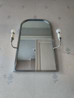 Art Deco chroom spiegel met verlichting, Ophalen, Gebruikt