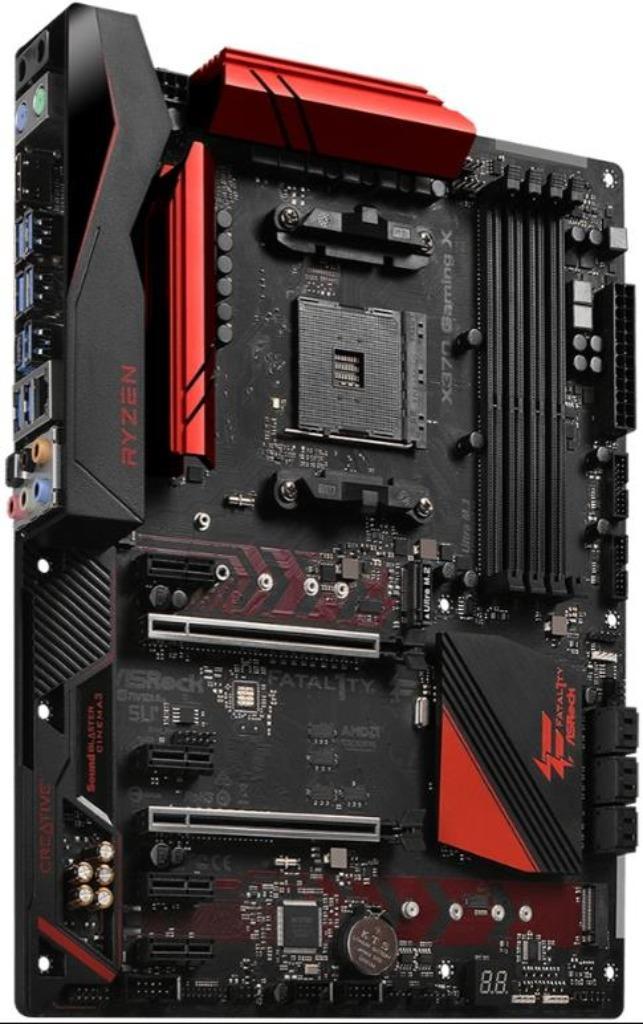 ASRock X370 Gaming X Pro4 AM4 ATX, Computers en Software, Moederborden, Zo goed als nieuw, Intel, DDR4, Ophalen of Verzenden