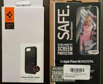 Spigen Tough Armor iPhone SE 16E + PanzerGlass 16e 14 13  beschikbaar voor biedingen