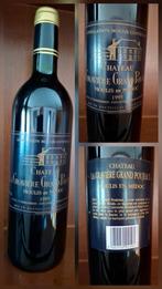 Château La Gravière Grand Poujeaux 1995 – Médoc, Verzamelen, Ophalen of Verzenden, Zo goed als nieuw