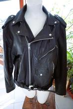zwart origineel sterk lederen motor vest, Ophalen of Verzenden, Tweedehands, Motorcrosskleding, Miirage