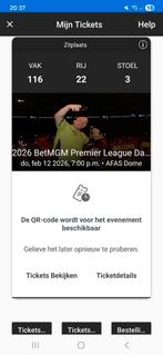 1 ticket voor premier leageu darts in de tribune