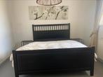 Ikea zwarte tweepersoonsbed 160bij 200, Huis en Inrichting, Ophalen
