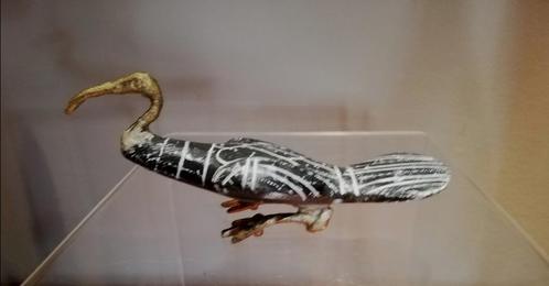 Vintage vogelbeeld, Ibis, gemaakt van gemarmerde speksteen m, Antiek en Kunst, Kunst | Overige Kunst, Ophalen of Verzenden
