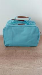 Hemelsblauwe toilettas met slot, Handtassen en Accessoires, Toilettassen, Ophalen of Verzenden, Nieuw, Blauw, Heer of Dame