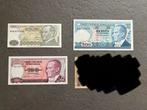 Set van 3 nieuwe bankbiljetten Türkiye, Postzegels en Munten, Setje, Midden-Oosten