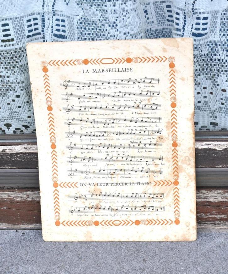 5 anciennes partitions de chanson soldat de france, Musique & Instruments, Partitions, Utilisé, Autres genres, Autres genres, Chant