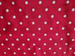 Tissu artisanal rouge cerise à pois FLY AGARIC, Enlèvement ou Envoi, 30 à 200 cm, Neuf, Rouge