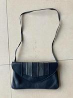 Vintage blauwe clutch bag, Ophalen of Verzenden, Gebruikt, Blauw, Schoudertasje